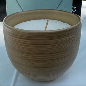 Vintage Retired Partylite raker bamboo ceramic